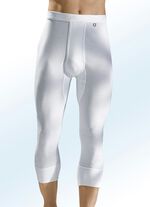 Pfeilring tweedelige broek, 3/4 lang, fijne rib, wit 