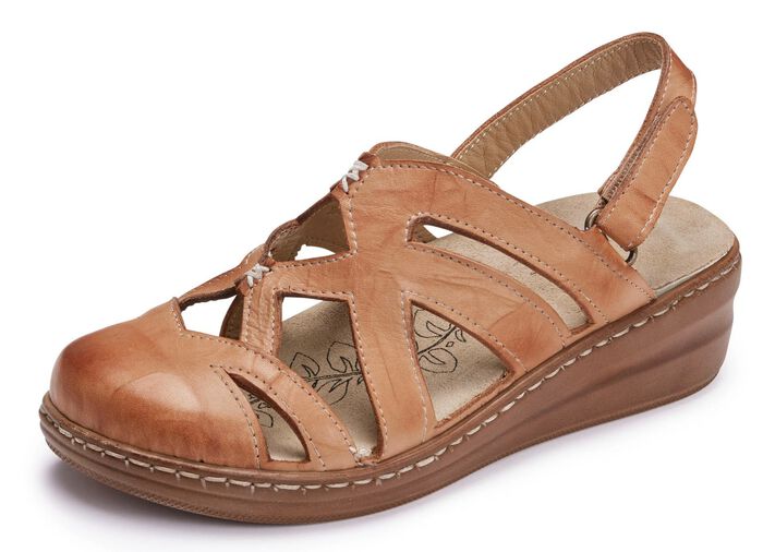 Gemini sandaal van gekleurd rundnappaleer 