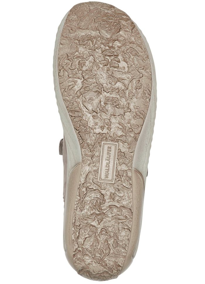 Waldl&auml;ufer, comfortabele damessandalen, breedte G, met uitneembaar voetbed TAUPE