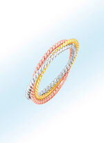 Tweekleurige damesring 