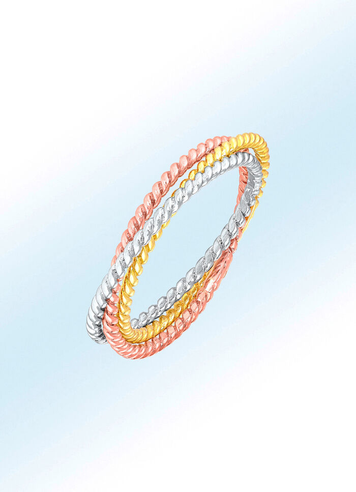 Tweekleurige damesring 