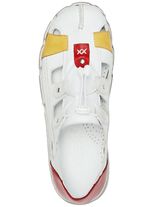 Andrea Conti pantoffels van nappaleer WIT-MULTICOLOR