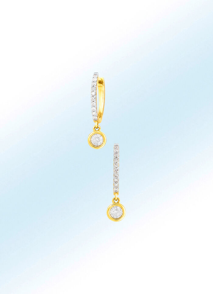 Populaire oorbellen met 22 diamanten