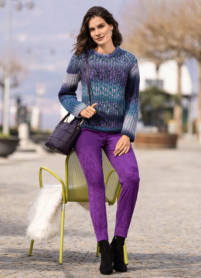 Zijdezachte broek tot op de enkel 