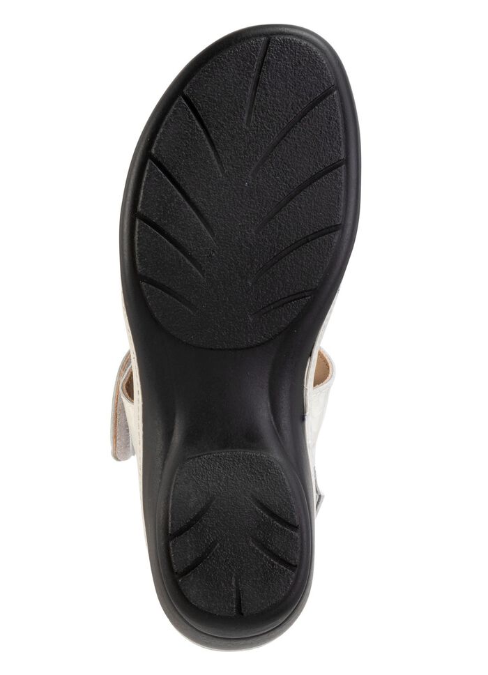 ELENA EDEN, chique damessandalen, breedte H, met uitneembaar voetbed ECRU