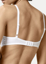 Triumph Amourette beugelbh met elastische kant WIT