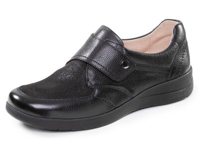 ELENA EDEN, comfortabele damespantoffels, breedte K, met uitneembaar voetbed 