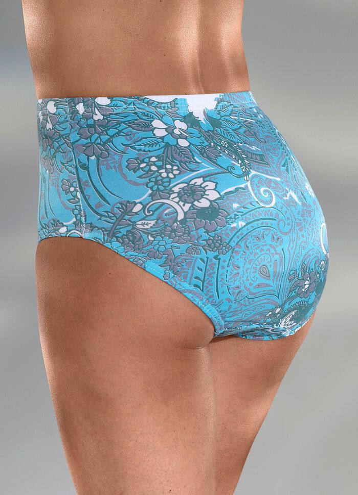 Pak van vier slips met printmotief 