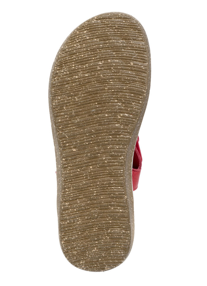 ELENA EDEN sandaal gemaakt van zacht nappaleer ROOD