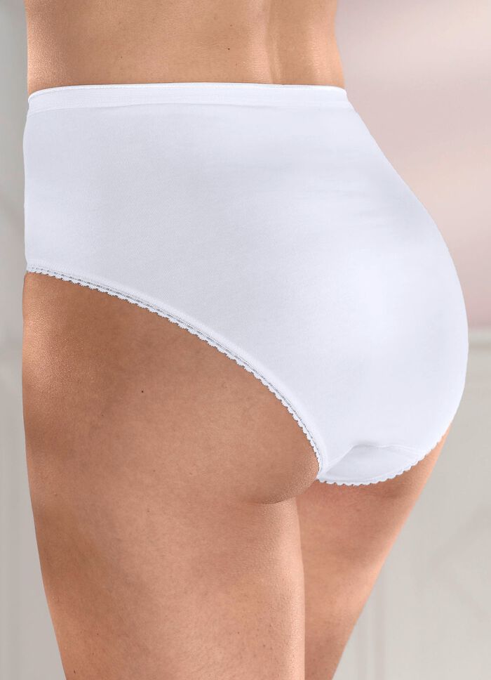 Set van drie slips met elastische kant 