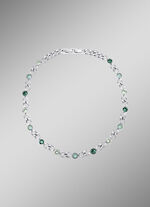 Ketting met groene kristallen 