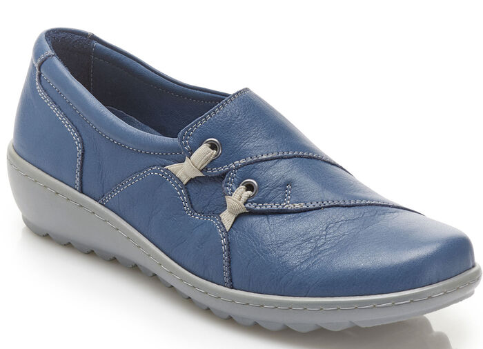 Gemini pantoffels met decoratieve elastische inzetstukken JEANS