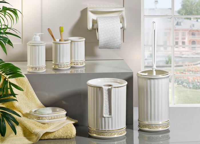 Handgemaakte keramische badkameraccessoires CR&Egrave;ME-GOUD