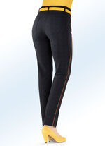 Broek met stijlvolle vissengraatlook TERRACOTTA, GRAFIET, ZWART