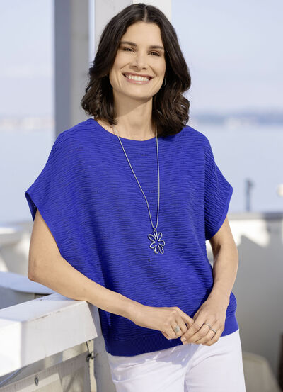 Trui met decoratief design 