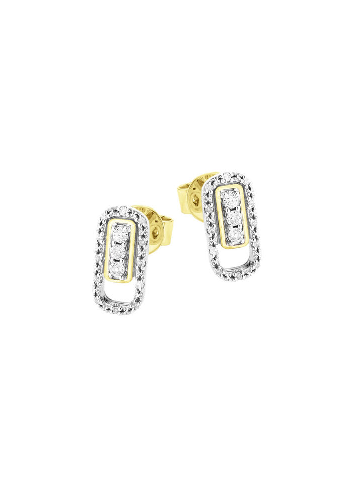 Chique oorbellen met diamanten 