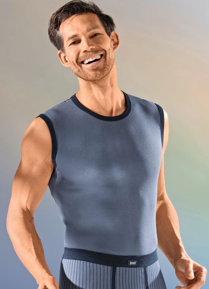 Set van drie strakke overhemden met contrasterende bies 