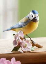 Vogelbeeldjes van hoogwaardig biscuitporselein 