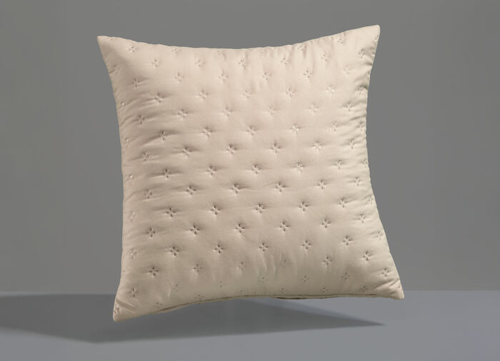 Bedsprei met quilt en lintrand NATUUR