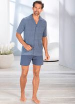 Shorty, doorgeknoopt en met reverskraag 