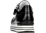 Remonte sneakers met effectieve vetersluiting ZWART