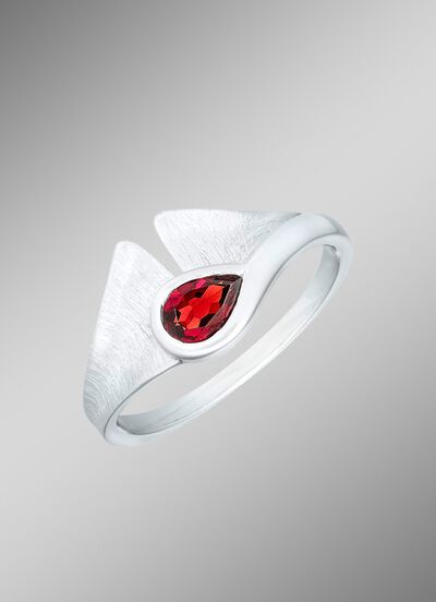 Fascinerende damesring met granaat 