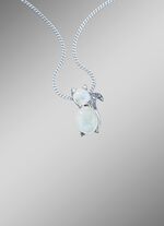 Kitten hanger met echte maanstenen 