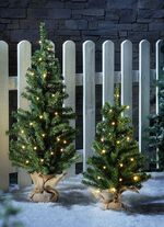 LED-sparren in een jutezak 