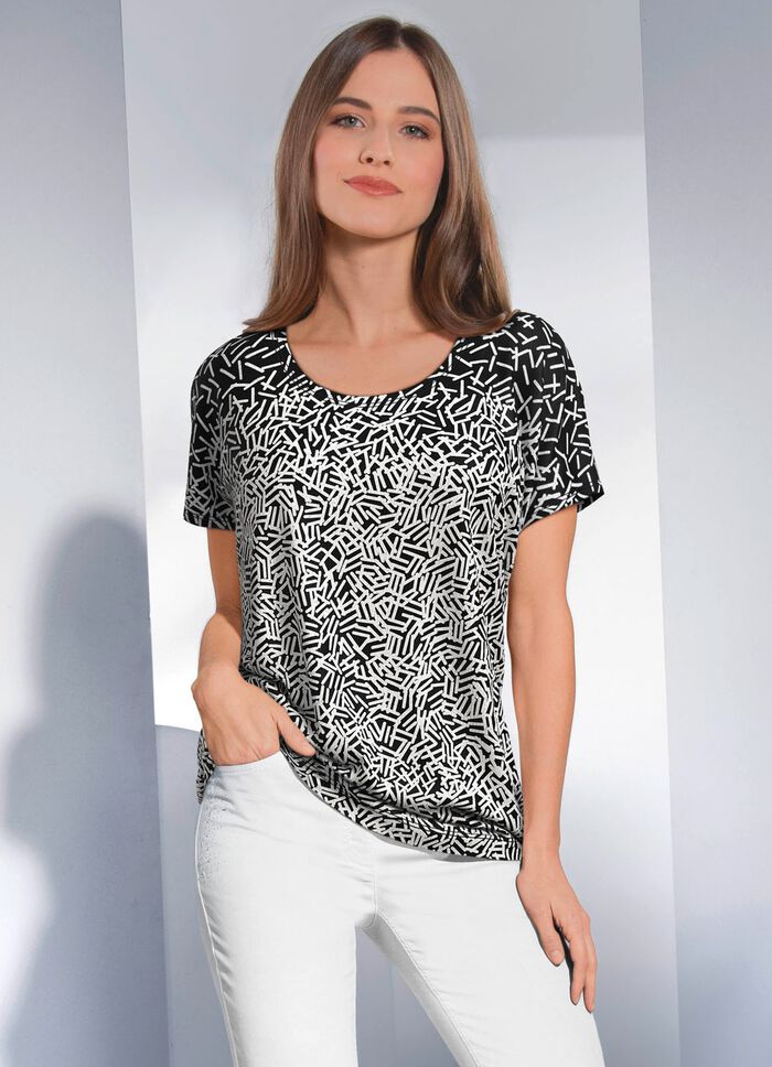Shirt met decoratieve structuur 