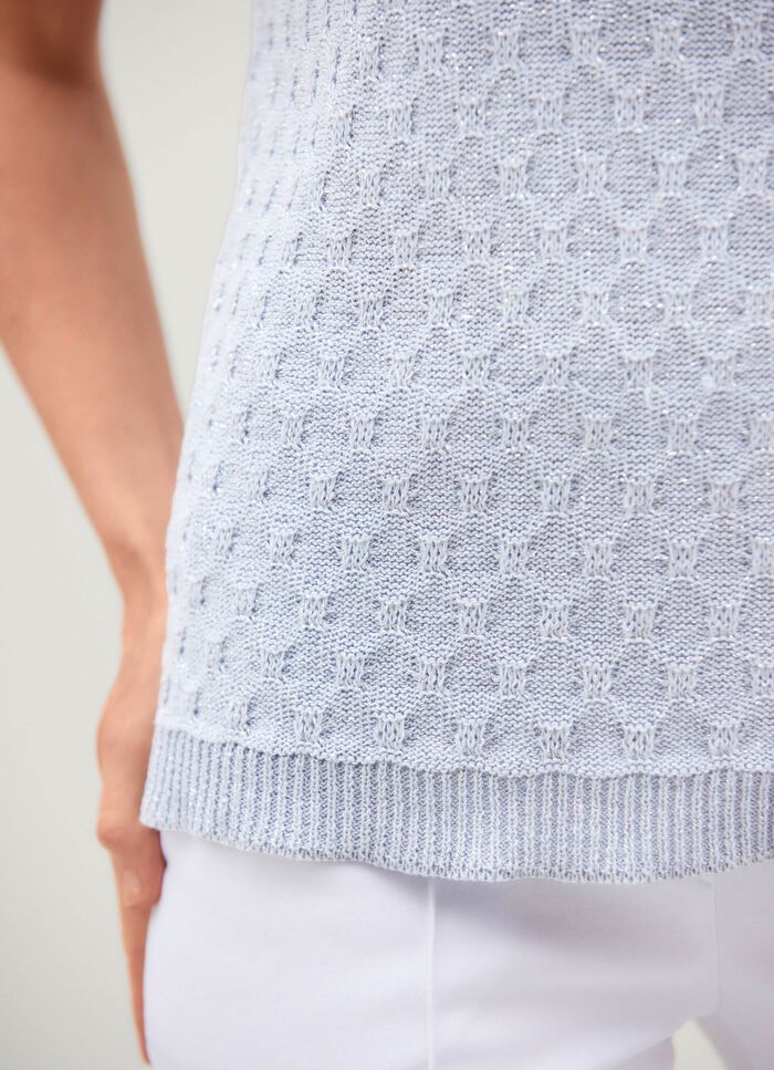 Trui-vest met elegante glans 