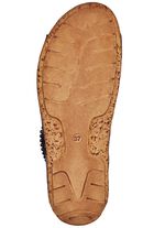 Gemini, comfortabele damesmuiltjes, breedte G, met klittenbandsluiting ZWART-COGNAC