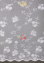 Bloemenraamrolgordijn met universeel raillint VEELKLEURIG