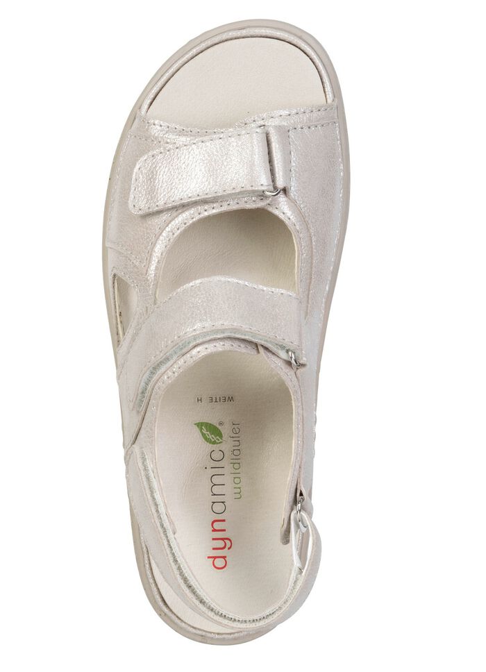 Waldl&auml;ufer, comfortabele damessandalen, breedte H, met uitneembaar voetbed CHAMPAGNER