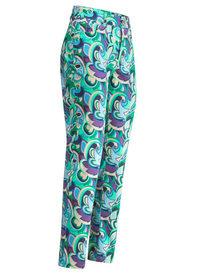 Kniebroek met kleurrijke print 