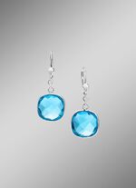 Elegantie die beweegt: oorbellen met beh. kwarts 