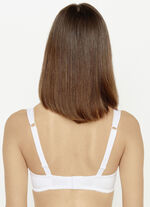 Susa dirndl-bh met gebloemd, elastisch kant aan de voorzijde WIT