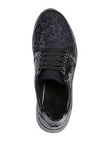 ELENA EDEN veterschoen van nappa- en verfrommeld lakleer 