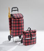 Boodschappentrolley met rugzak 