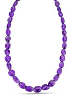 Tijdloze ketting met echte amethist