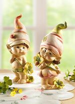 Schattige lentekinderen, set van 2 