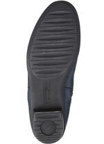 Waldl&auml;ufer enkellaarsjes van effectief leer met reli&euml;f DONKERBLAUW