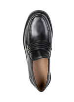 GINO GALANTE, stijlvolle herenpantoffels met elastische band ZWART