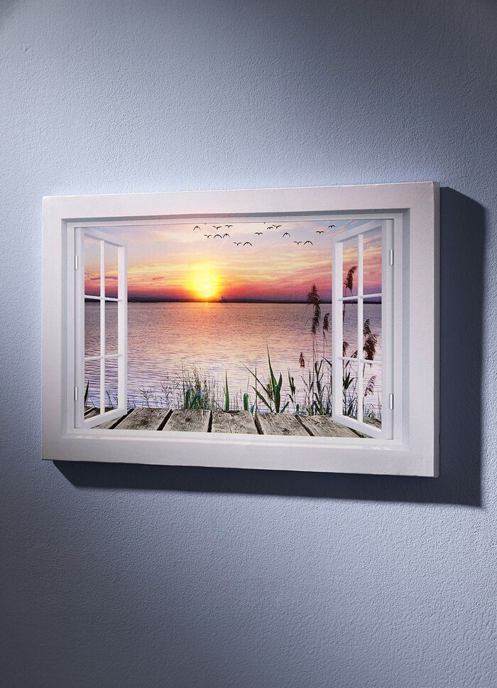 Led-schilderij op batterijen 