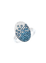 Elegante damesring met 115 briljanten 