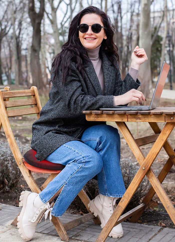 Relaxvital draaibaar zitkussen met warmtefunctie 