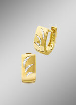 Creoolse oorbellen met bladontwerp 