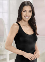 Drie-pack shirts met elastische halslijnen 1X RAUCHBLAU, 1X WEISS, 1X SCHWARZ