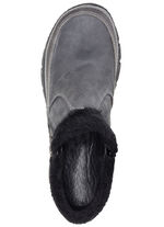 ELENA EDEN laarsje met zwarte pluche kraag GRIJS