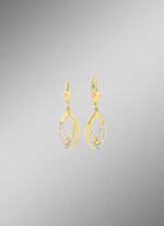 Interessante oorbellen met synthetische zirkonia 