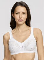 Set van twee bh's met kanten inzetstukken 1X MARINE, 1X WEISS